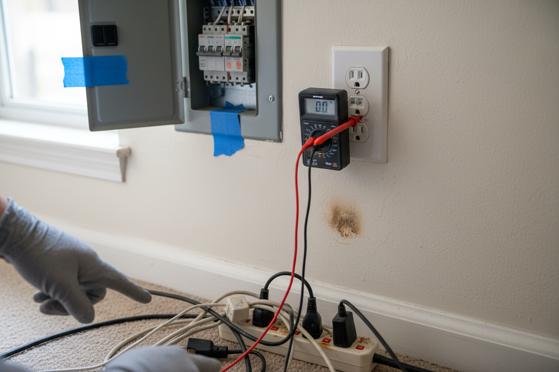 Problem photo – Outlet not working (GFCI reset, breaker check, overload signs, when it’s unsafe)