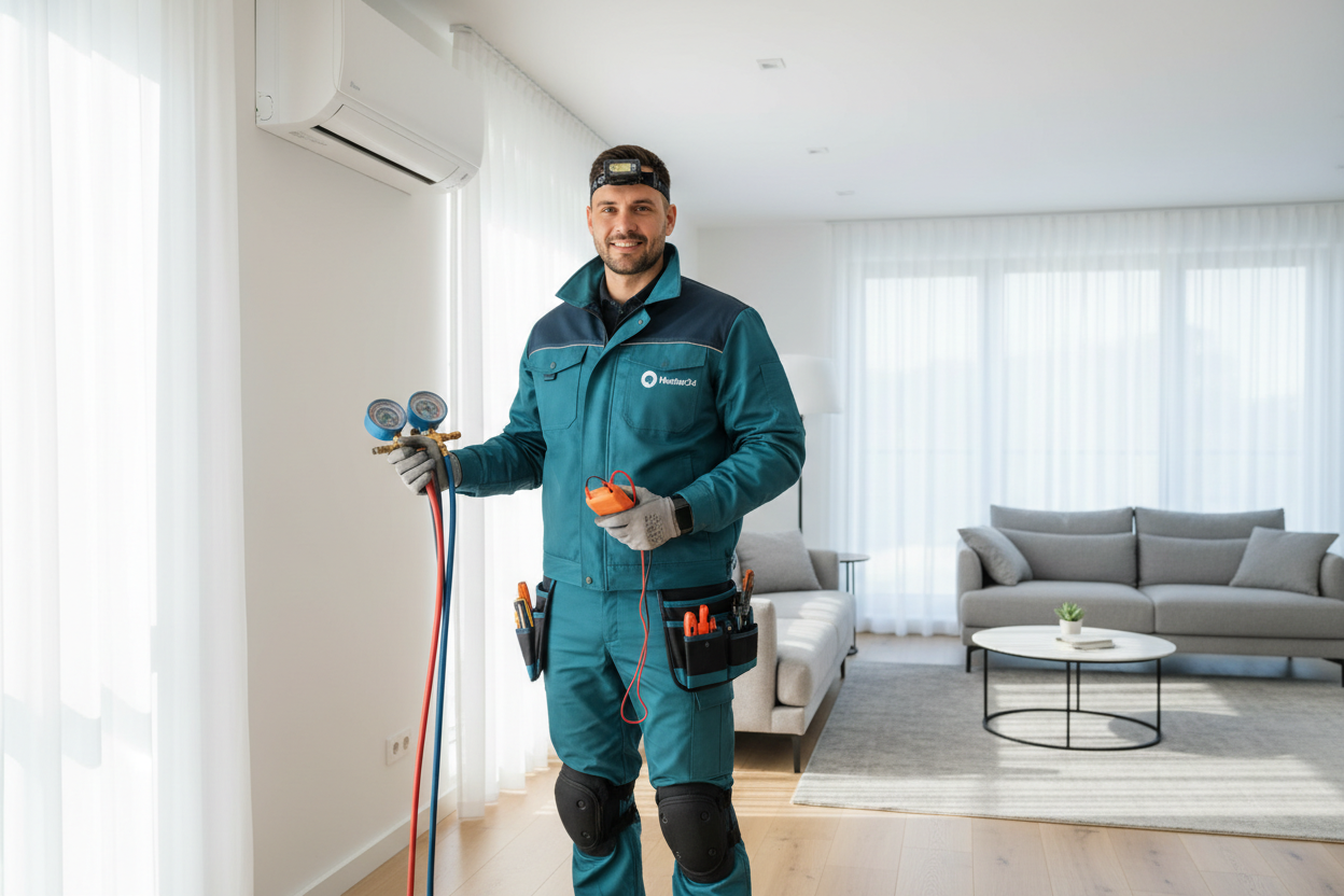 Professional heating, cooling and ventilation services, including boiler repair, air conditioning installation, radiator maintenance, and ventilation system servicing.
