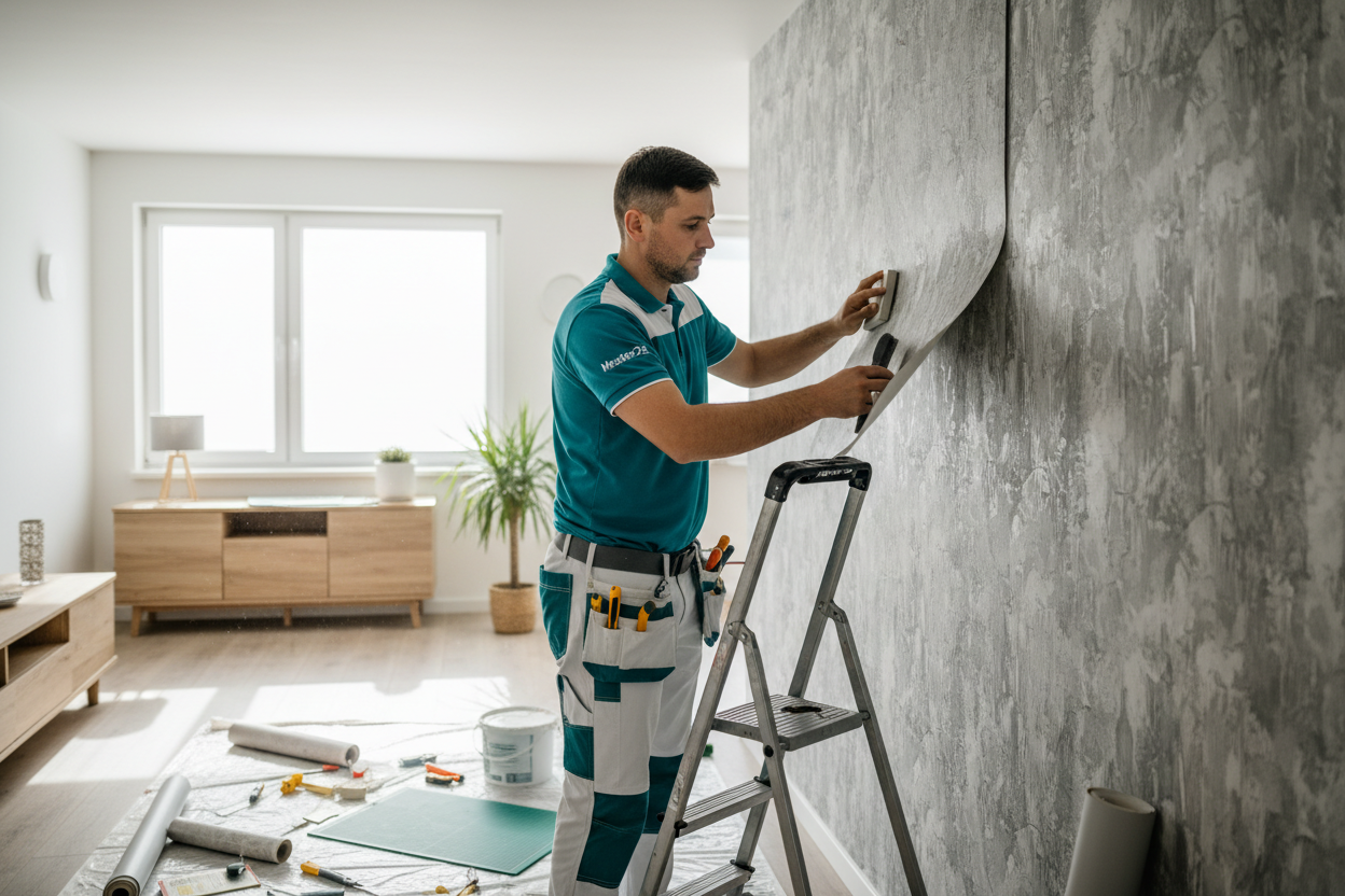 Wallpaper Installation (Feature Wall or Full Room)