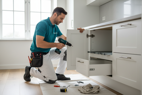 Cabinet & Drawer Repair (Hinges, Rails, Handles)